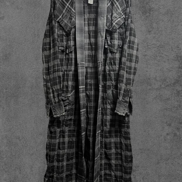 C Diem Grey Plaid Coat