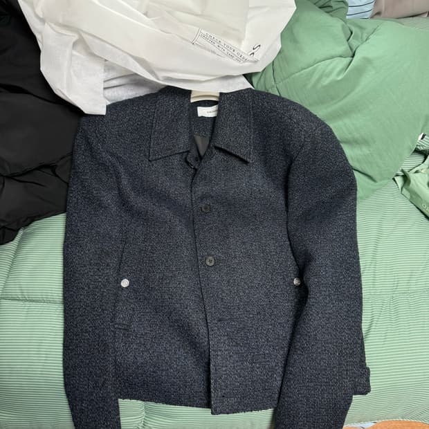 웨이비니스 트위드 네이비 2사이즈