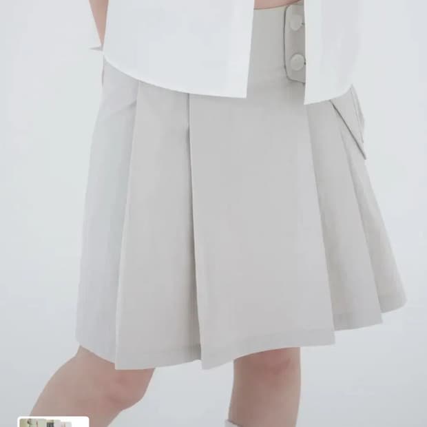 미세키서울 블랙 Waist pocket bag midi skirt 블랙