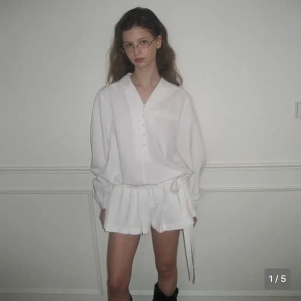 오버듀플레어 TAILORED PLEATS JUMPSUIT_WHITE