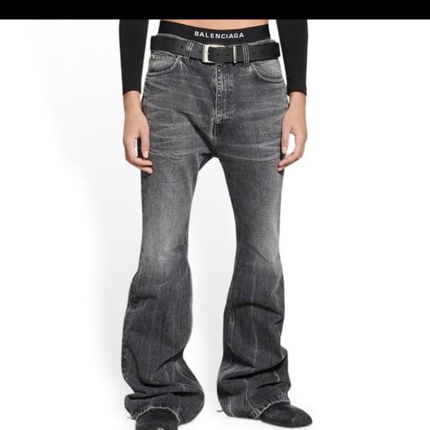 구매,구해요 발렌시아가 22fw 로스트테잎 플레어 진 S,XS