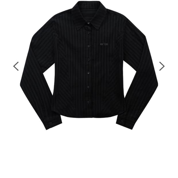 애즈온 NIKO CORSET SHIRT 블랙