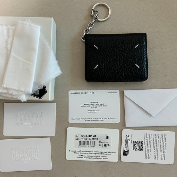 메종마르지엘라 키링 지갑 블랙