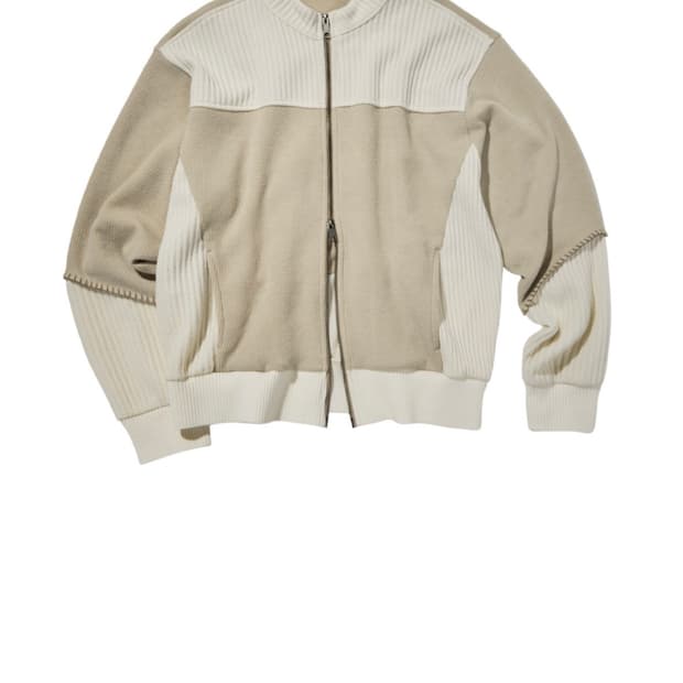 etce 스모킹 니트 집업