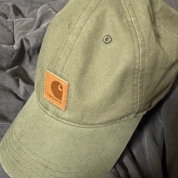 칼하트 캔버스 캡 아미그린