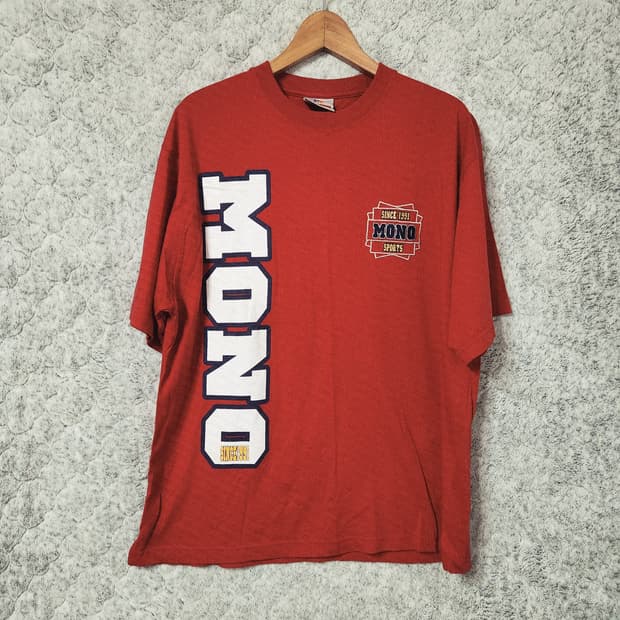 G902  [XL] MONO Sports 모노스포츠  빈티지 반팔 티셔츠