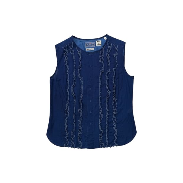 Blue blue japan indigo sleeveless