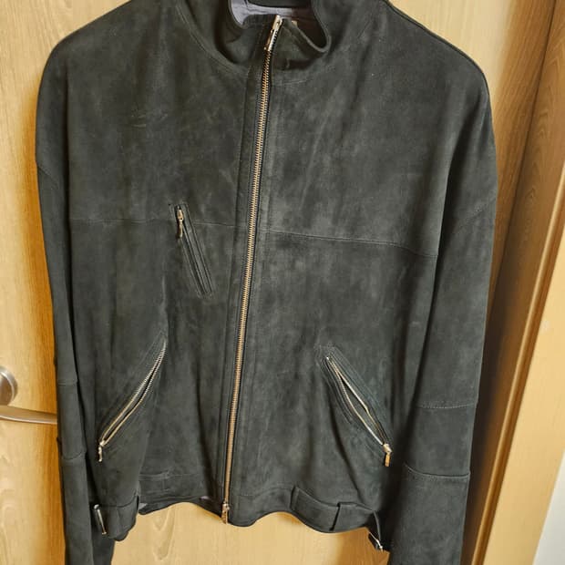 4)폴리테루 스웨이드자켓 차콜