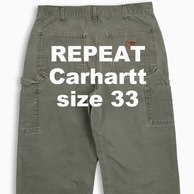 빈티지 칼하트 싱글니 B11 워크 팬츠 33 인치 CH0113405