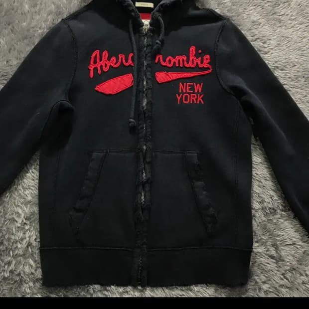 [[XL]@ 아베크롬비(AF) 뉴욕 빈티지 후드 집업