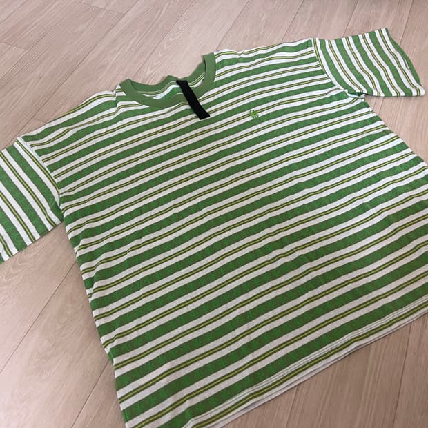 크롬하츠 매티보이 스트라이프 반팔 그린 L