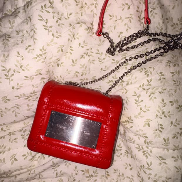 마땡킴 미니 크로스백 레드