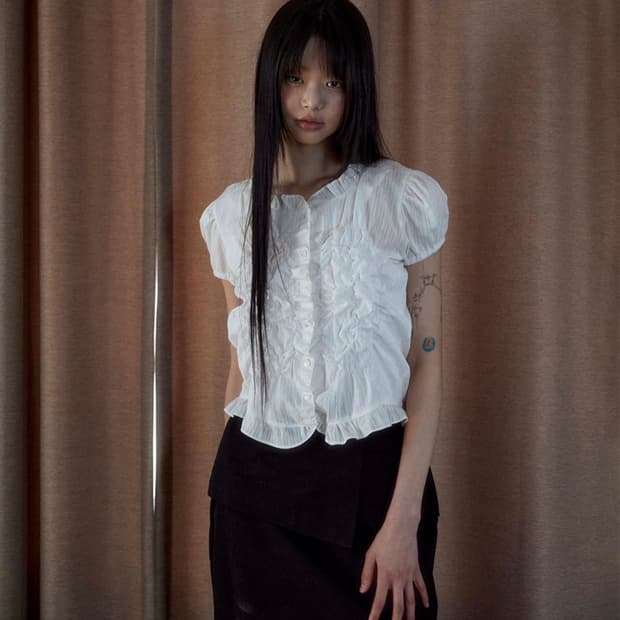 플레어업 Saya Frill Puff Long Blouse (FL-190