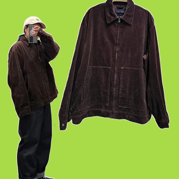 Nico and 초코브라운 코듀로이 블루종