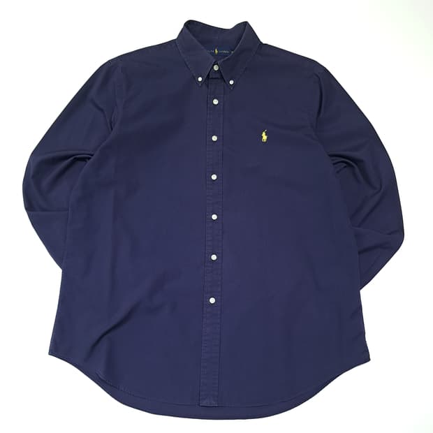 CL688 XL 폴로 00s 코튼 버튼다운 퍼플네이비 셔츠