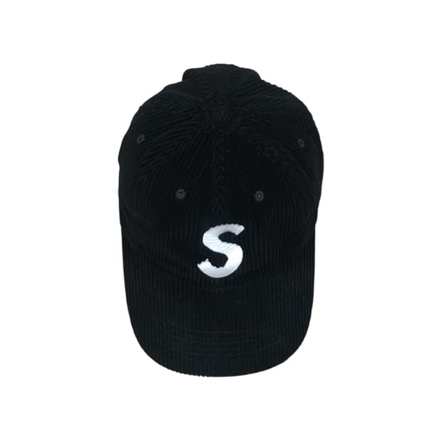 Supreme 슈프림 코듀로이 s코로 캡 블랙