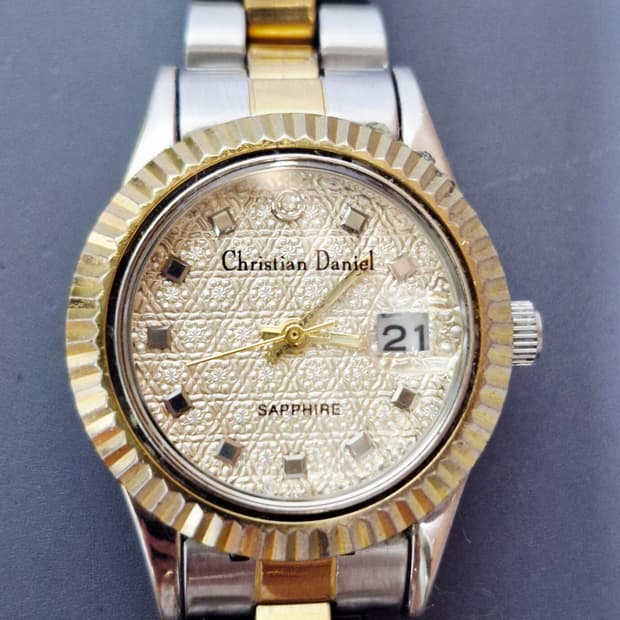 크리스찬 다니엘 여성용 콤비 시계