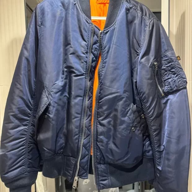 알파인더스트리 MA-1 네이비 XL