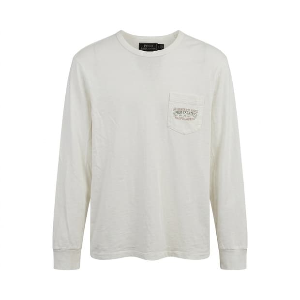 폴로 컨트리 랄프로렌 화이트 포켓 티셔츠 M