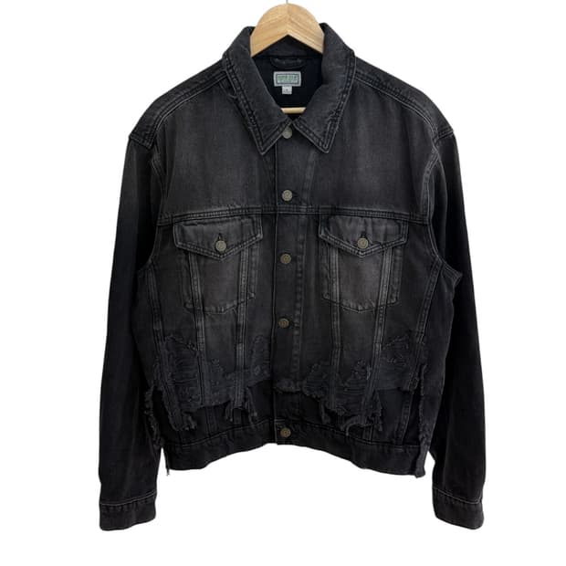 게스 USA 디스트레드 데님 자켓