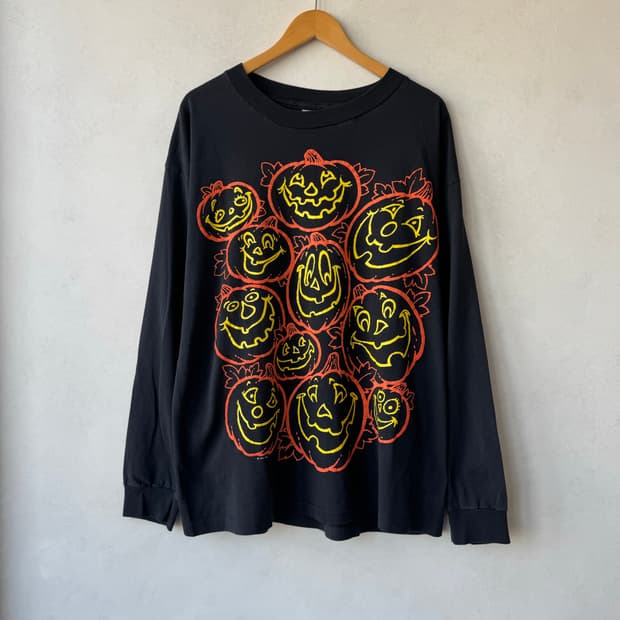 90s Halloween Pumpkin 롱슬리브