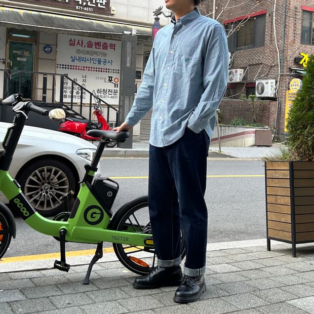 찹스 랄프로렌 깅엄 체크셔츠