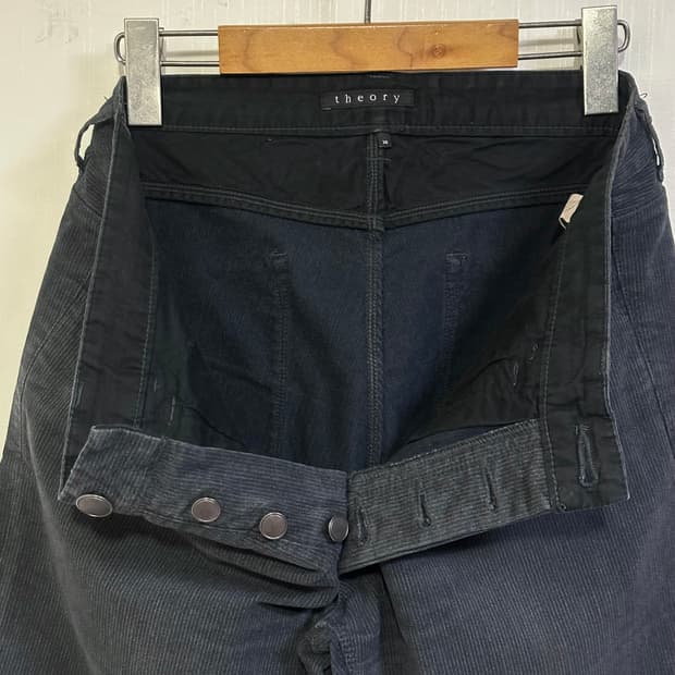 띠어리 스트라이프 코튼팬츠 30/그레이