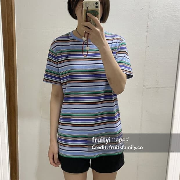 폴로 스트라이프 티셔츠