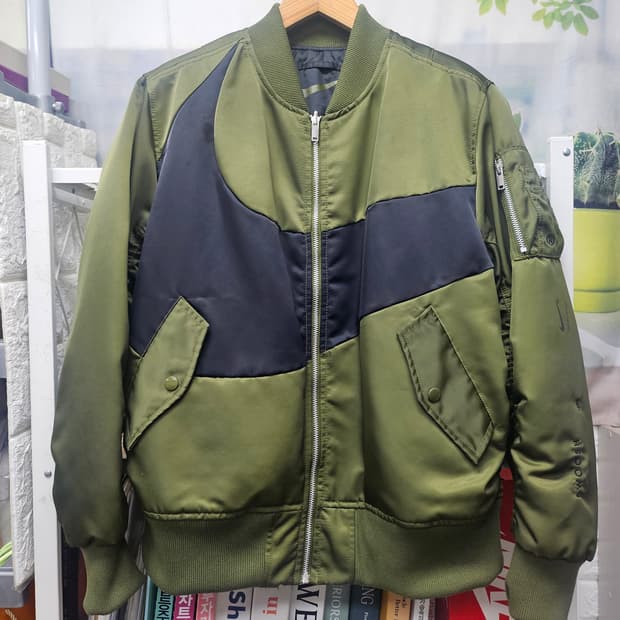 나이키 빅스우시 항공패딩점퍼 105 써마핏 양면 봄버자켓 블루종 XD42