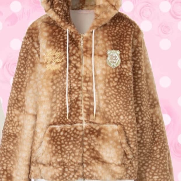 (새상품)베이비메탈클럽 밤비 돌 퍼 자켓 베메클아우터 브라운색상