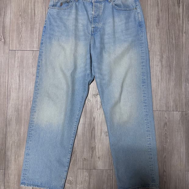 스투시 데님 빅 올 진 라이트 워시 34