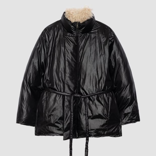 오버듀플레어  FUR HIGH NECK GOOSE DOWN JUMPER