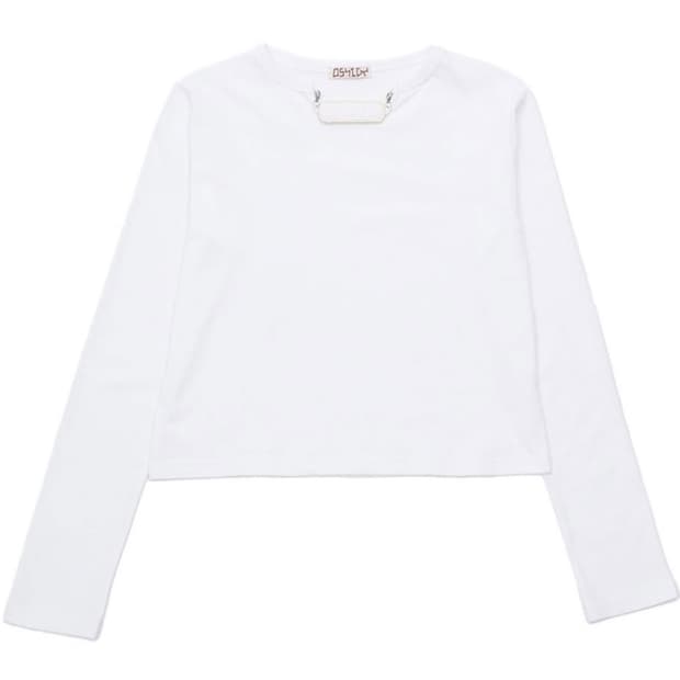 오스하이 oshigh Band Neck Long sleeve white 