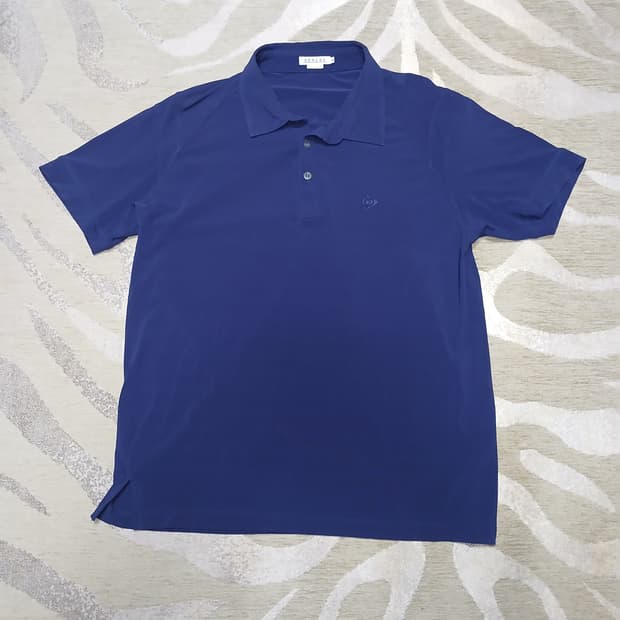 던롭 네이비 반팔 폴로티셔츠 LL