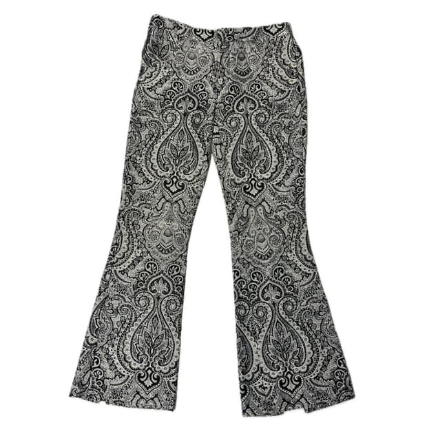 자라 자카드 부츠컷 뒷트임 팬츠