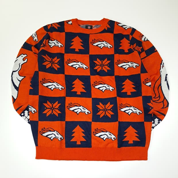 CL317 XL 엔에프엘 아크릴 덴버브롱코스 자카드 니트