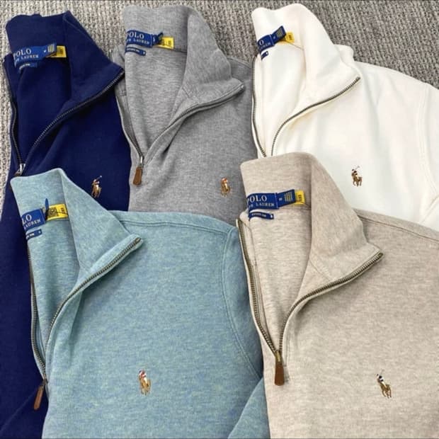 🔥[무료배송/새상품/정품]🔥 폴로 면 반집업 6가지 컬러/남녀공용 