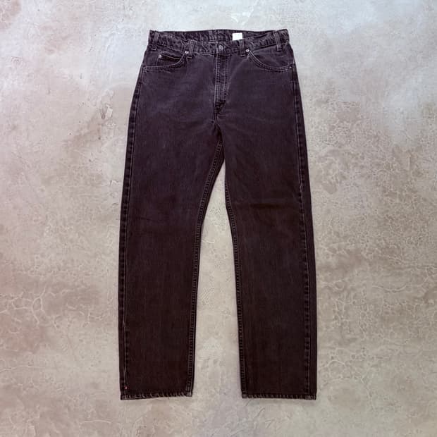 [36/32] USA 🇺🇸 리바이스 505 오렌지 탭 흑청 블랙