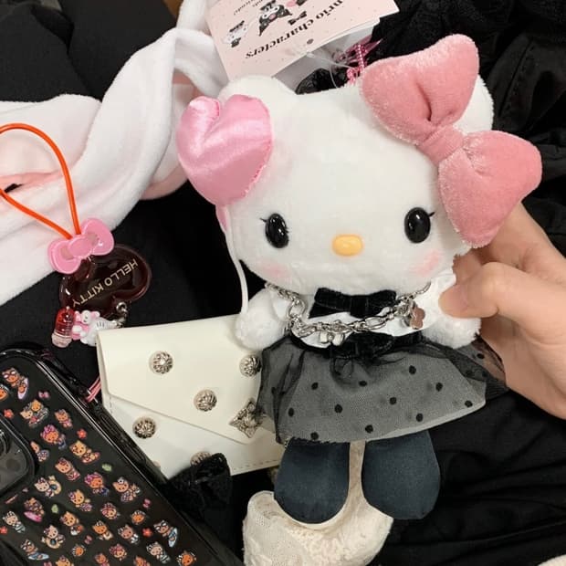 산리오 두근두근 도키메키 설레는 스위트 파티 마스코트 헬로 키티 키링