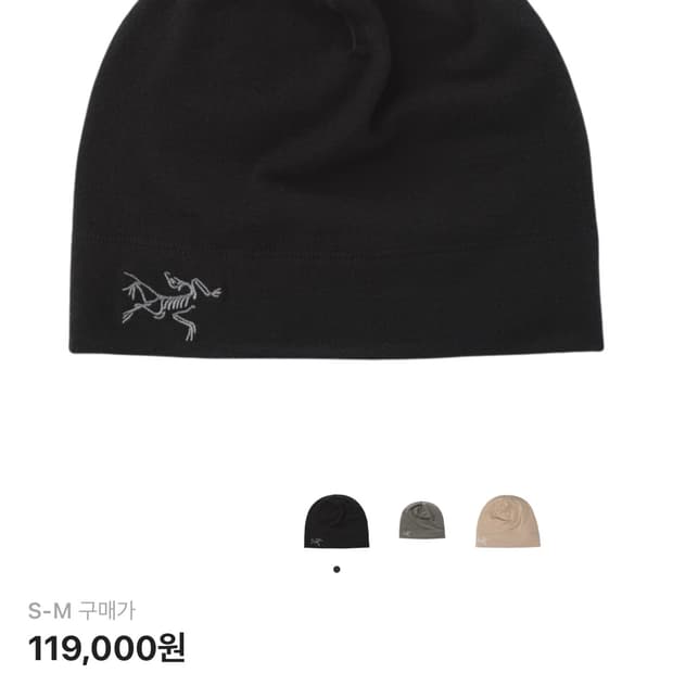 아크테릭스 로 라이트웨이트 울 토크 S-M