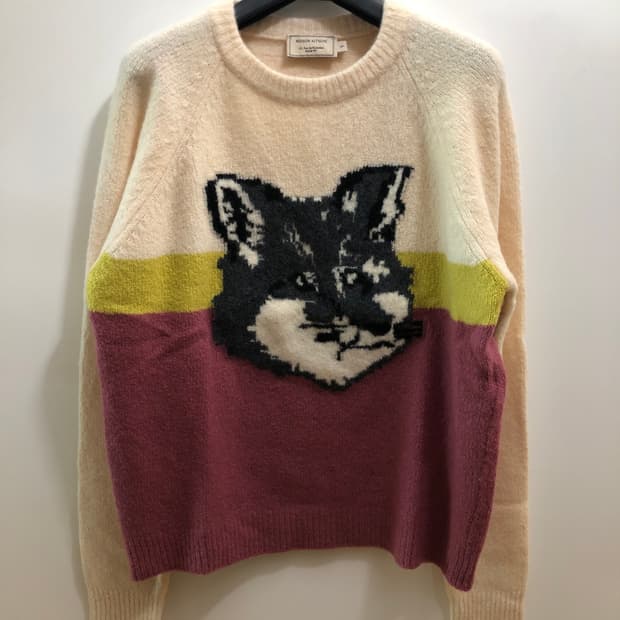 [S] 메종키츠네 폭스헤드 니트