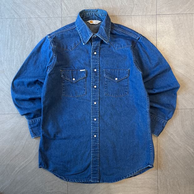 칼하트 정품 오리지널 데님 웨스턴 긴팔 셔츠
