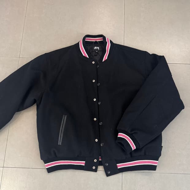 Stussy Melton 바시티 자켓 XL