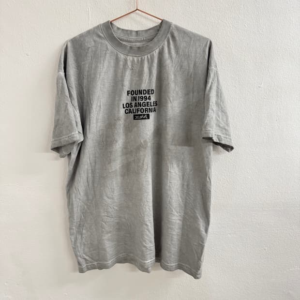 X-gril 프린팅 그레이 t-shirt
