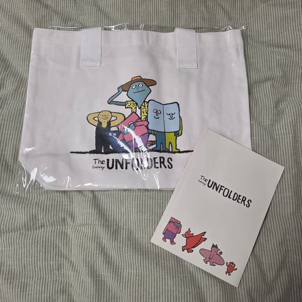 장줄리앙 협업 갤럭시 Z 플립 언폴더스 토트백 에코백 새상품