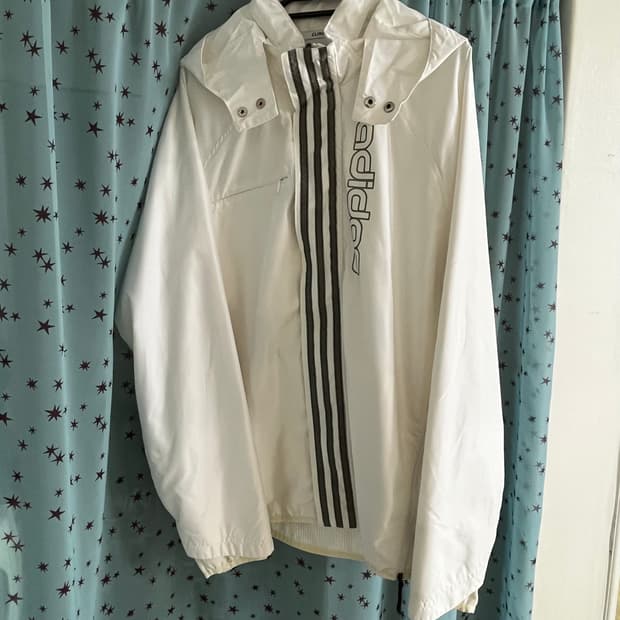 Adidas 화이트 바람막이