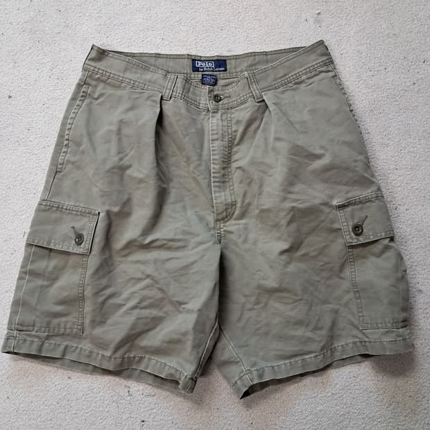 폴로 랄프로렌 90s원턱 카고 반바지