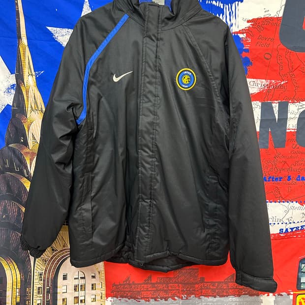 s급 올드스쿨  나이키 인터밀란오버핏 패딩점퍼s90