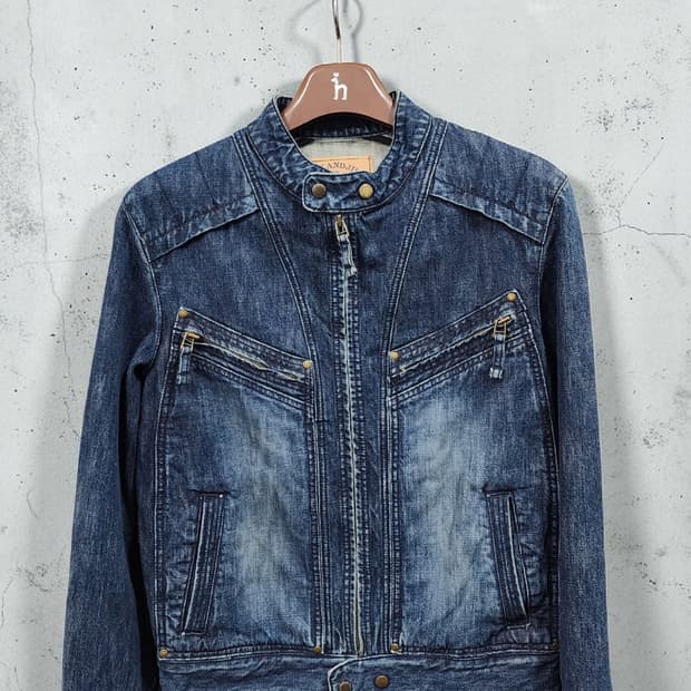 JACKANDJILL 데님 라이더 자켓