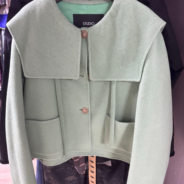 STUDIO LAP 민트 크롭 자켓